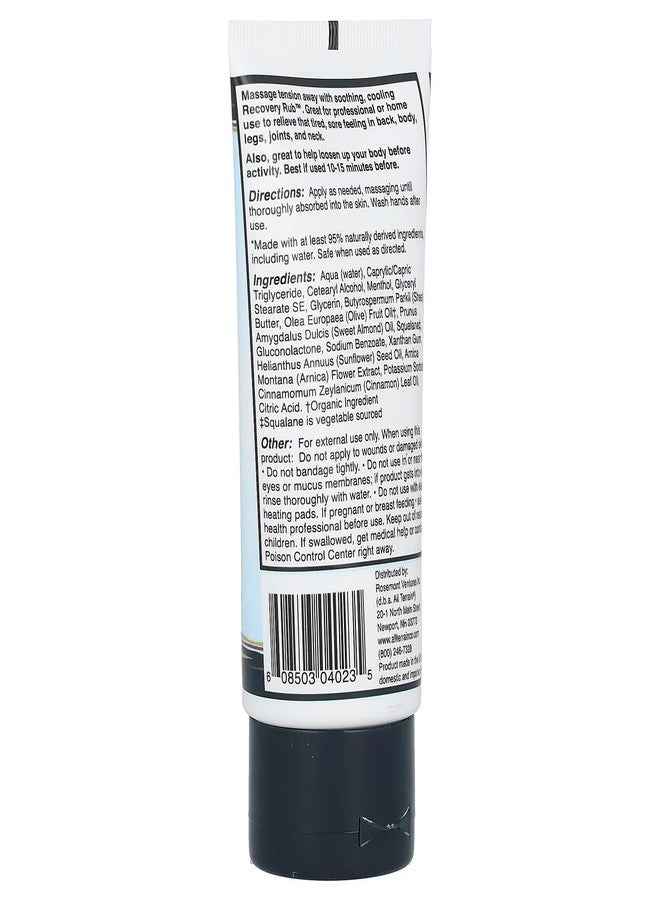All Terrain Recovery Rub - 3 oz - 5 Percent Menthol - Pain Relieving Cream - Image 4